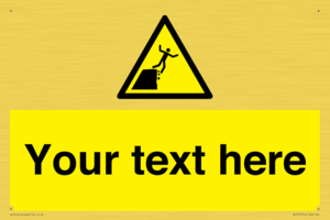 Custom Warning unstable cliff edge